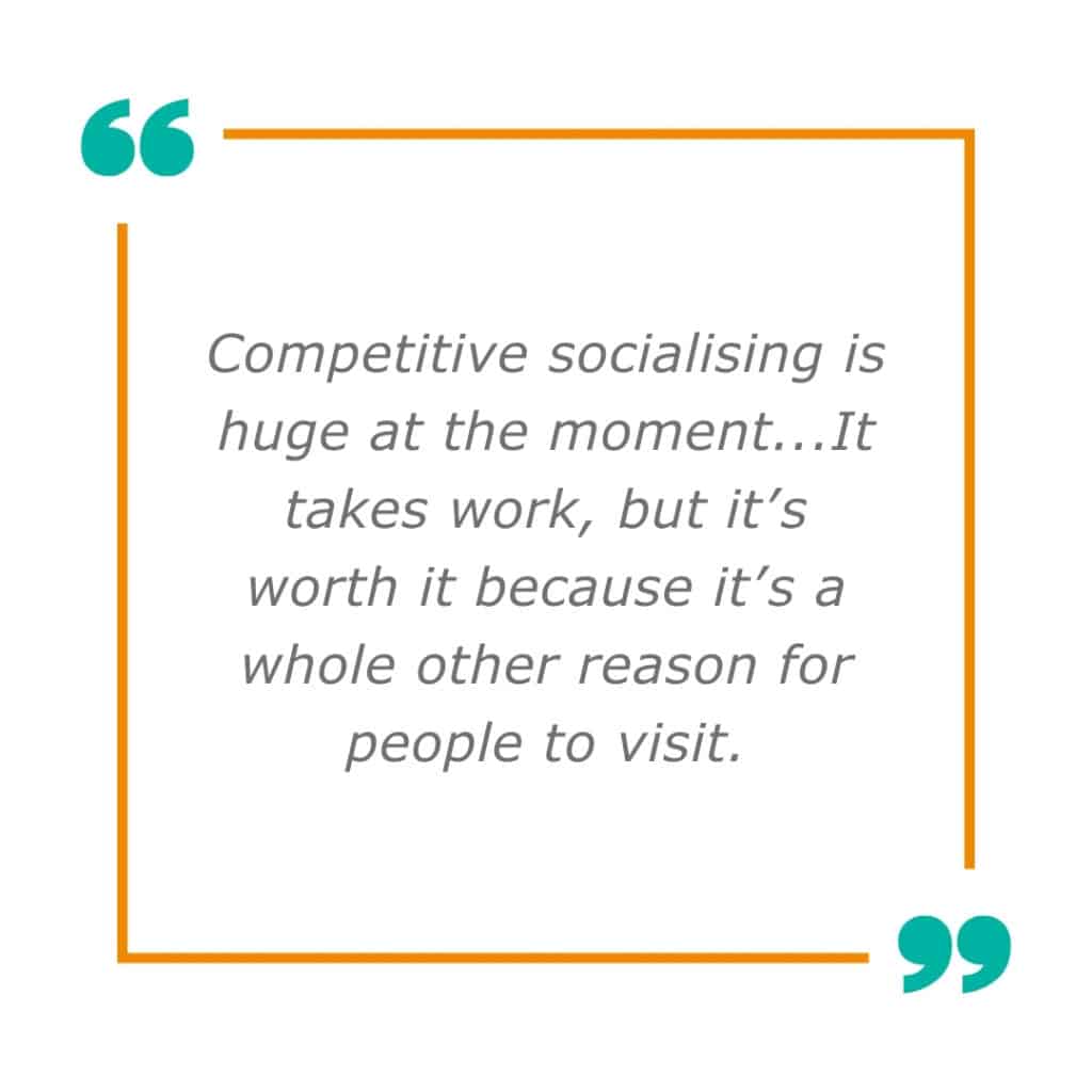 Competitive socialising